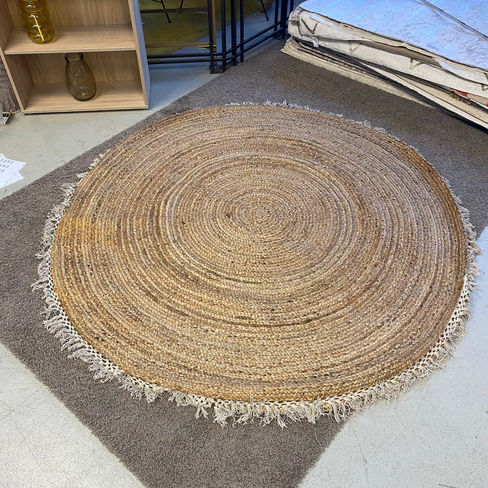 Teppich Rund Jute Natur – Neuware – 200 x 200cm