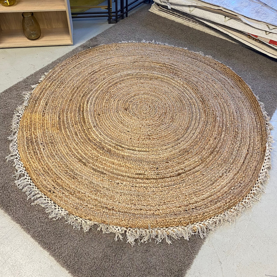 Teppich Rund Jute Natur – Neuware – 200 x 200cm
