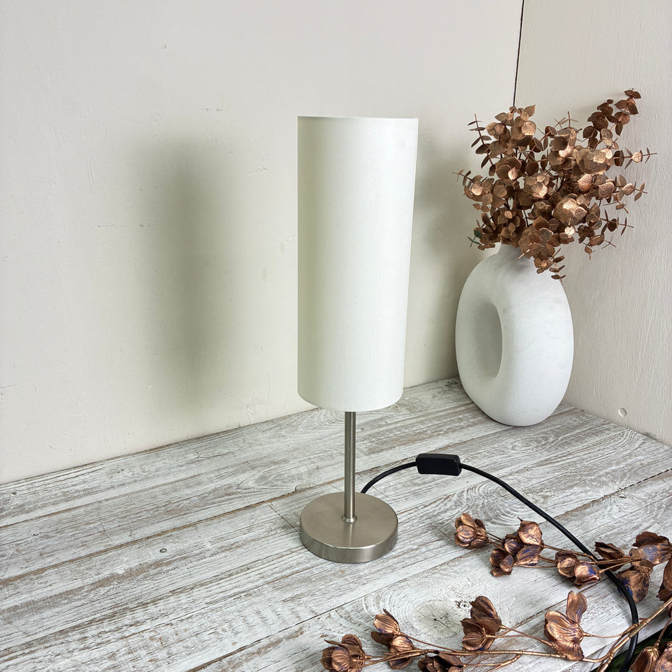 Tischlampe Modern Metall Zylinder Lampenschirm Tischleuchte Lampe Gebraucht