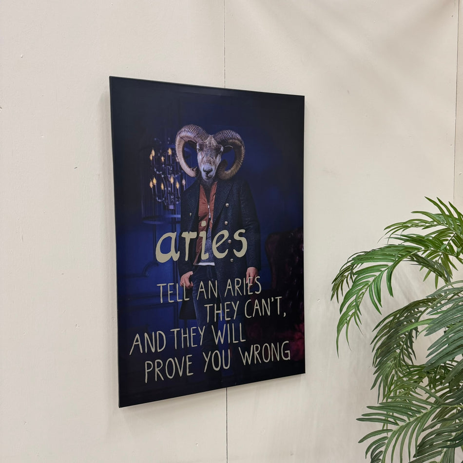 Thomas Klotz "Widder" Kunstdruck auf Leinwand 120x80 Wandbild Deko