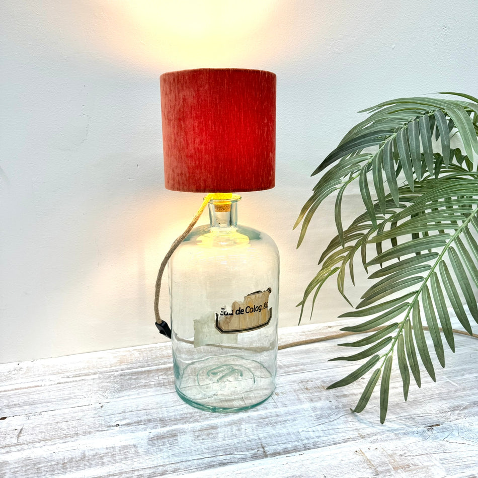 Thomas Klotz Tischlampe Rot Vintage Loft Style Lampe Upcycled