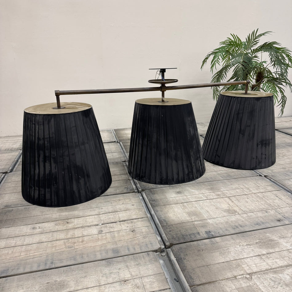 Deckenleuchte Schwarz Gold 3 Flammig Designlampe Groß Gebraucht