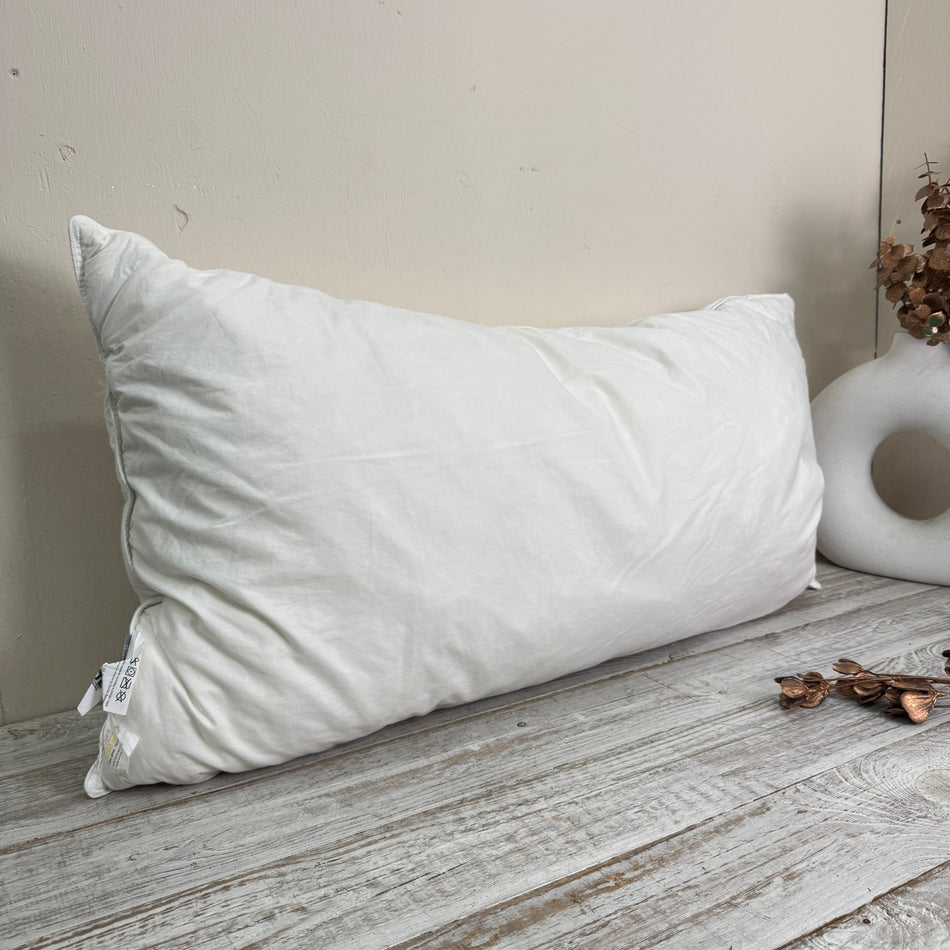 Hanse Bedding Daunenkissen 90x50 Natural Hybrid Pillow King Kopfkissen Weiß Gebraucht