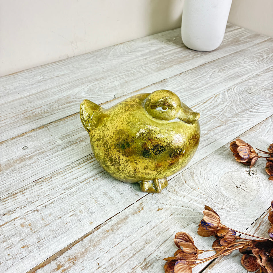 Deko Ente Golden S Keramik Figur Statuette Dekoration Gebraucht