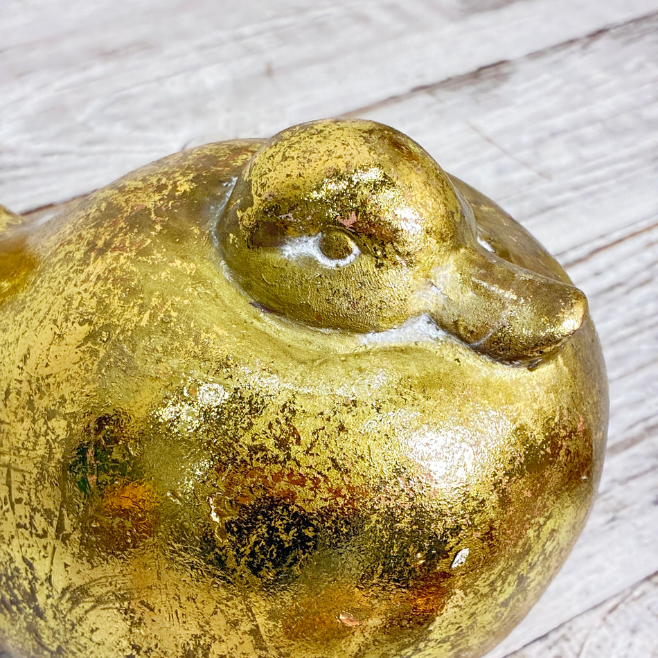 Deko Ente Golden S Keramik Figur Statuette Dekoration Gebraucht