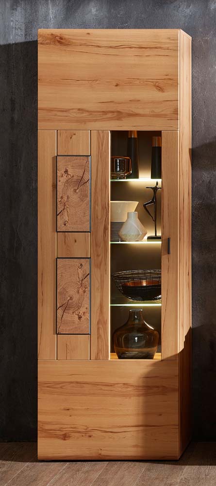 Madera Vitrine Kernbuche Holz MDF Schrank Design