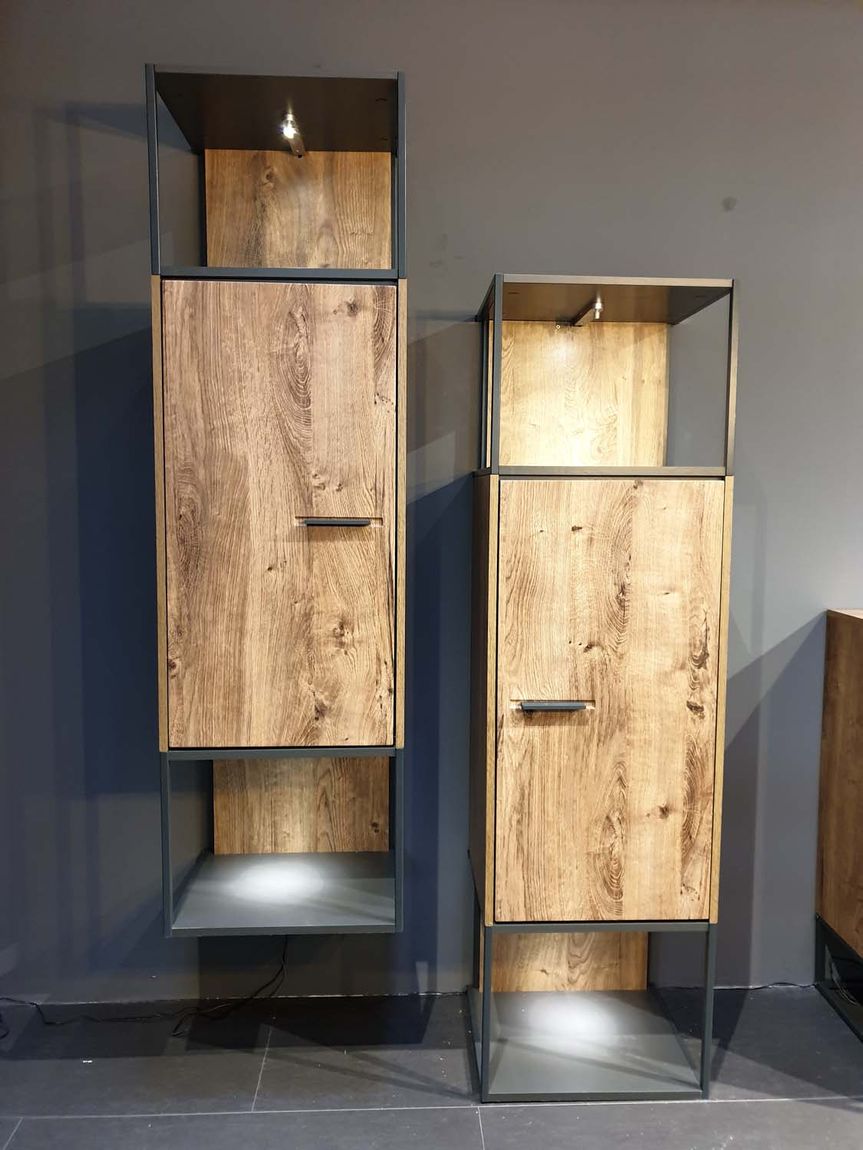 Manhattan Hängeschrank Haveleiche Cognac Schrank Industrial