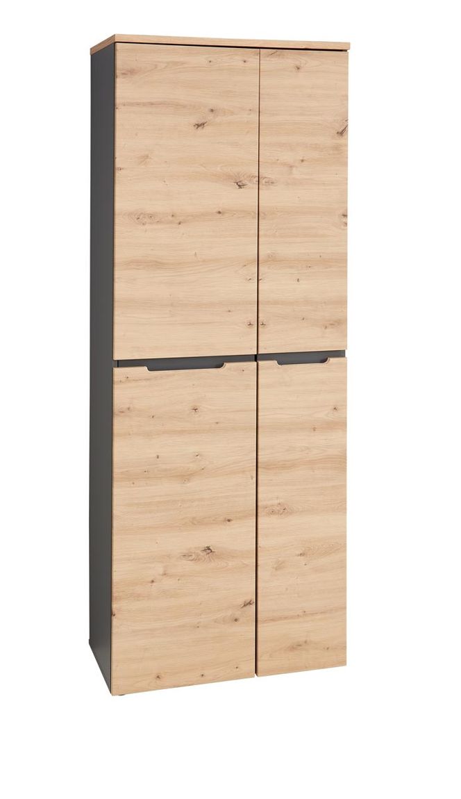 Memphis Aktenschrank 2 trg. Graphit / Artisan Eiche Schrank