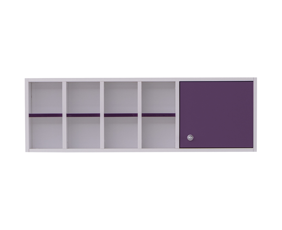 ANASTASIA LILA Hängeregal für Kinderschreibtisch lila / weiß