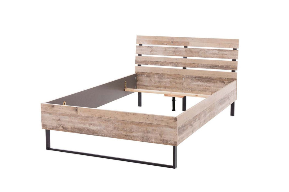Roof Bett 140x200 cm Old Style hell Bettgestell