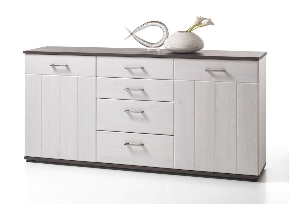 TORONTO Sideboard Kommode Anrichte Wohnzimmer Wohnzimmerschrank Weiß