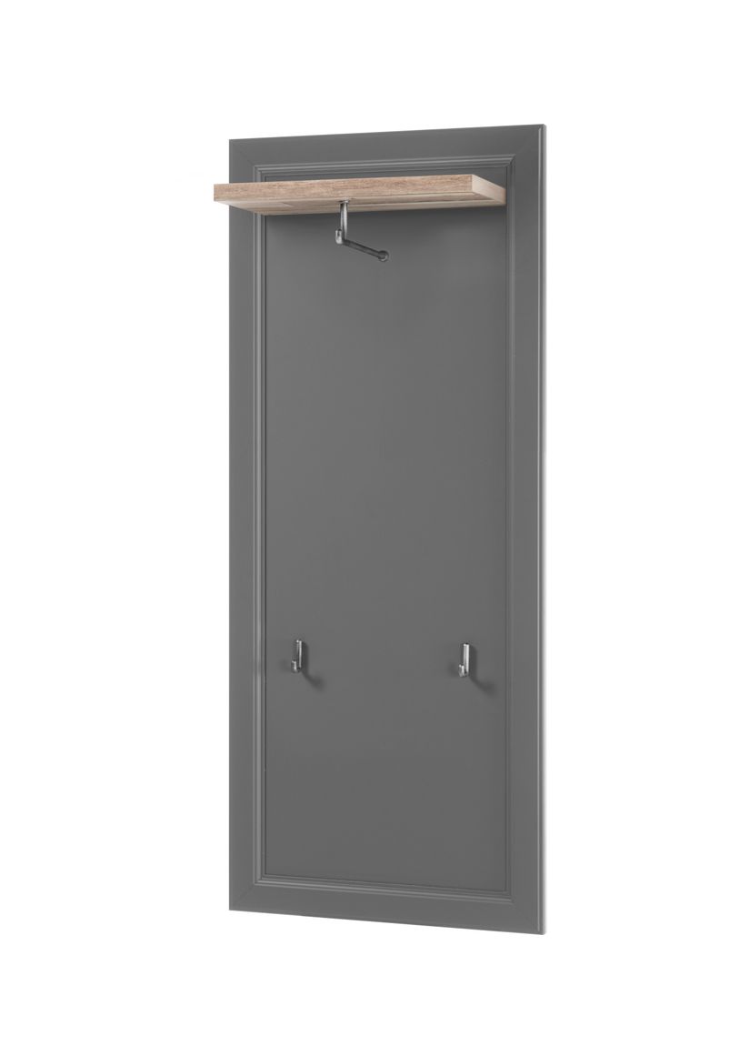 Toskana Garderobenpaneel Grau / Timberwood