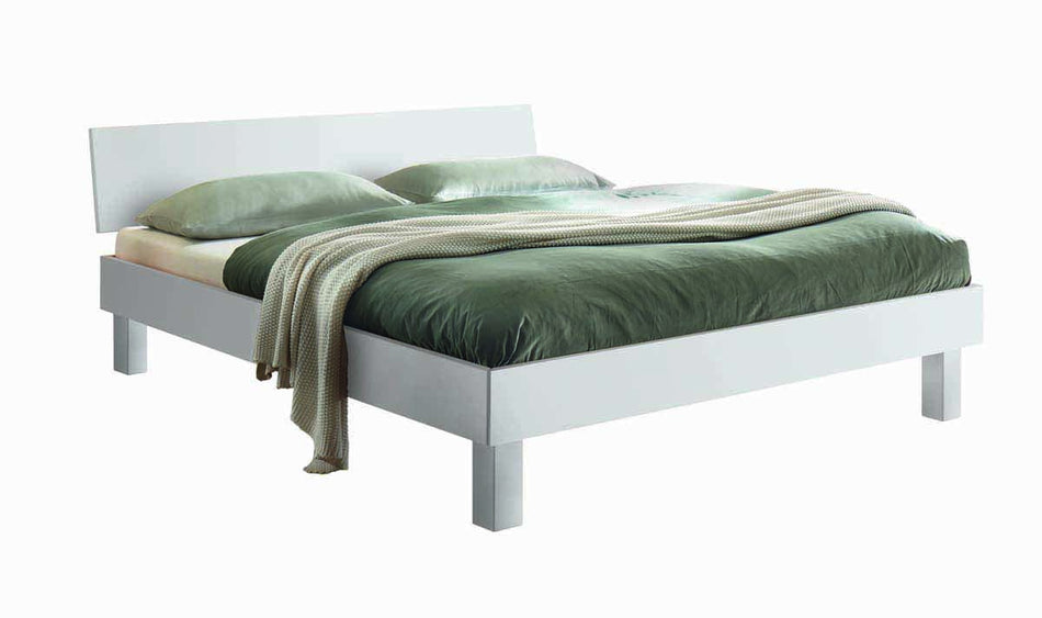 Forti Bettgestell, 90-200 cm , Weiß lackiert