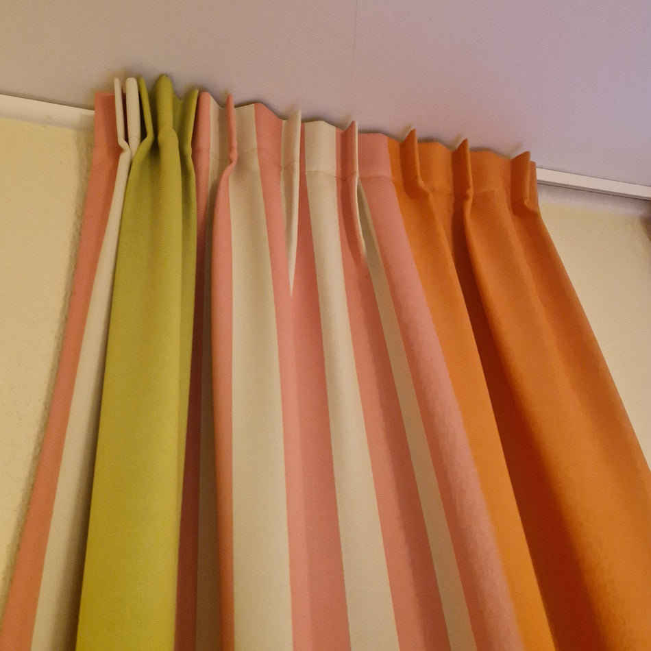 Gardine Vorhang Verdunkler gebraucht bunt gestreift 240x80cm