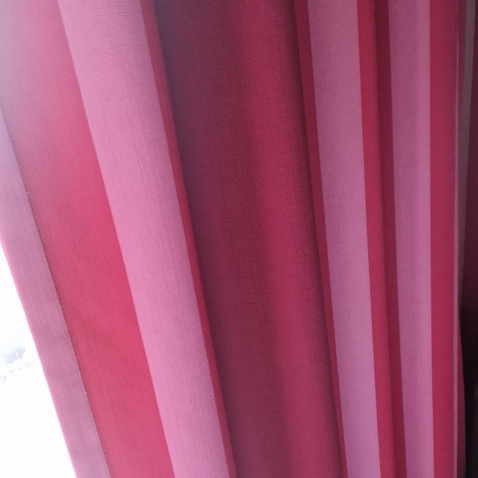 Gardine Vorhang Verdunkler gebraucht 270x80 rot-pink gestreift