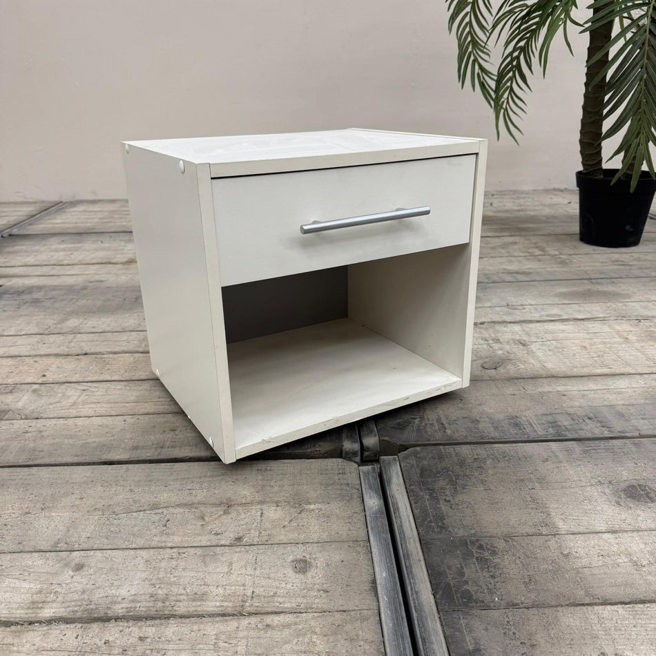 IKEA Nachttisch Weiß Holz Schrank mit Schublade gebraucht