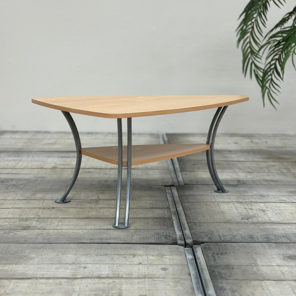 Couchtisch Ahornoptik Metall Tisch gebraucht