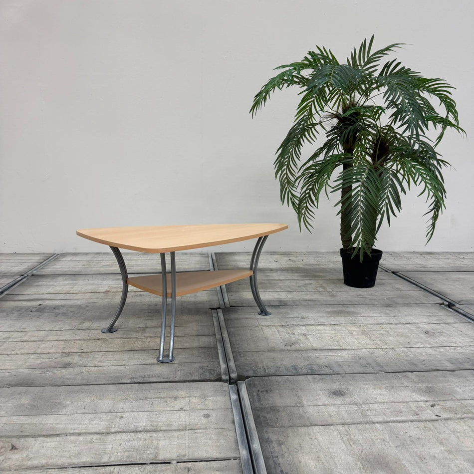 Couchtisch Ahornoptik Metall Tisch gebraucht