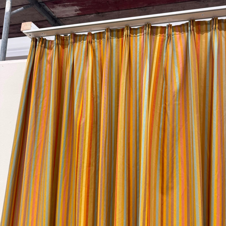 Gardine Senfgelb Gestreift 150x250 Verdunkler Vorhang Gebraucht