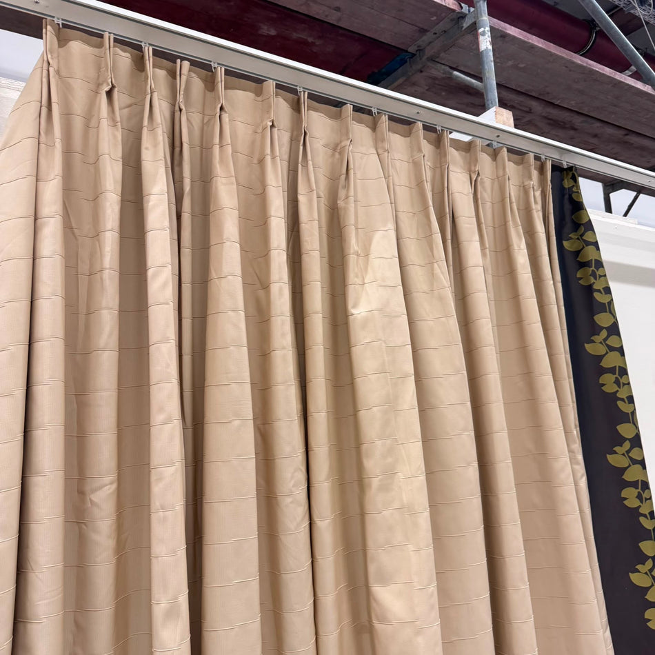 Gardine Beige Floral 210x250 Verdunkler Vorhang Gebraucht