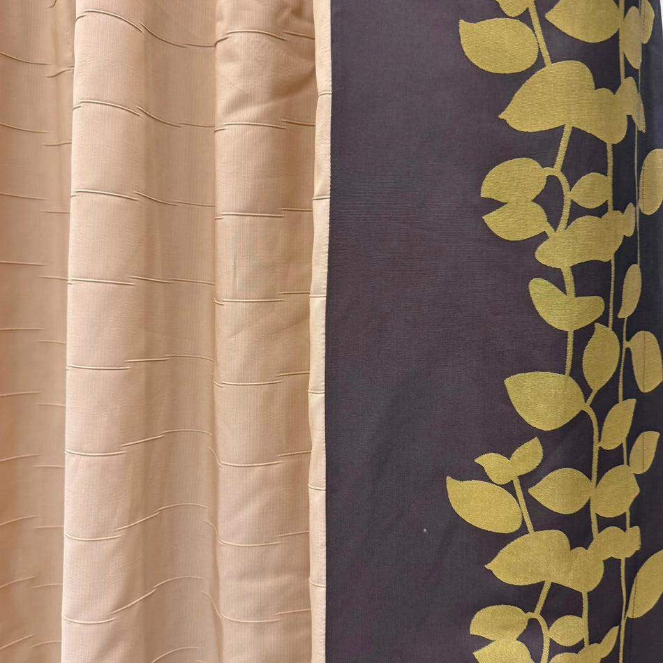 Gardine Beige Floral 210x250 Verdunkler Vorhang Gebraucht