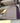 Neuware - Gardine / Vorhang 120x100cm, beige mit lila Streifen