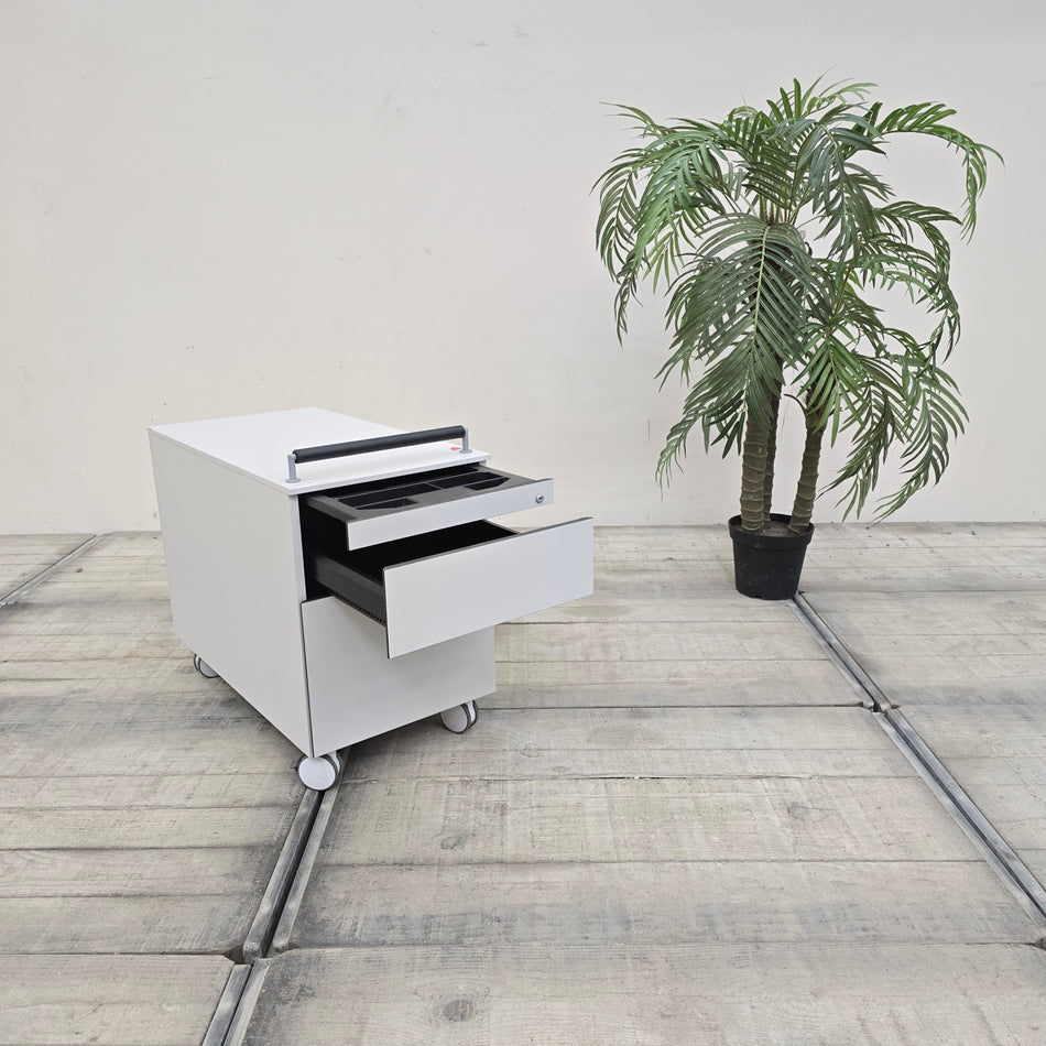Planmöbel Rollcontainer Weiß 3 Schubladen Büro Container Gebraucht