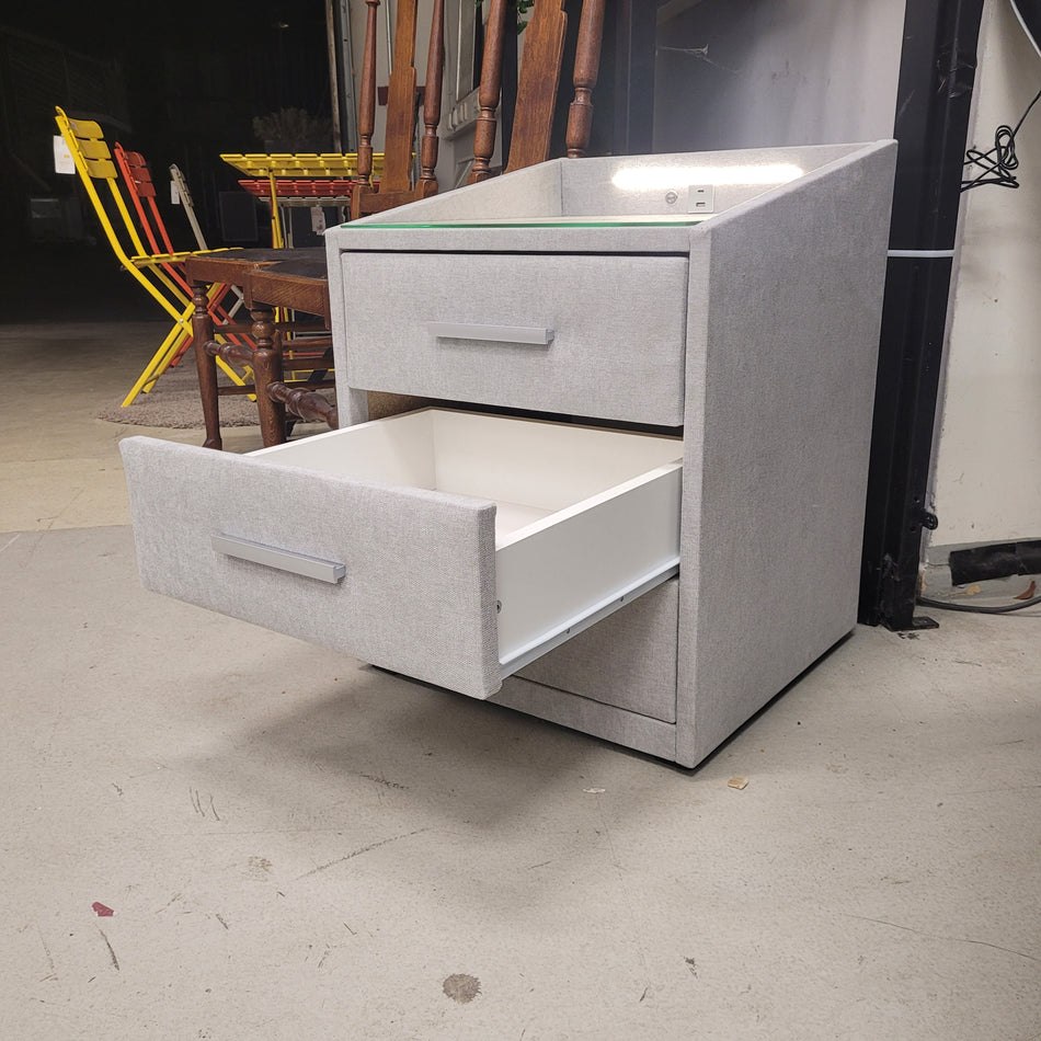 Moon Nachtkommode Uran grau Nachttisch