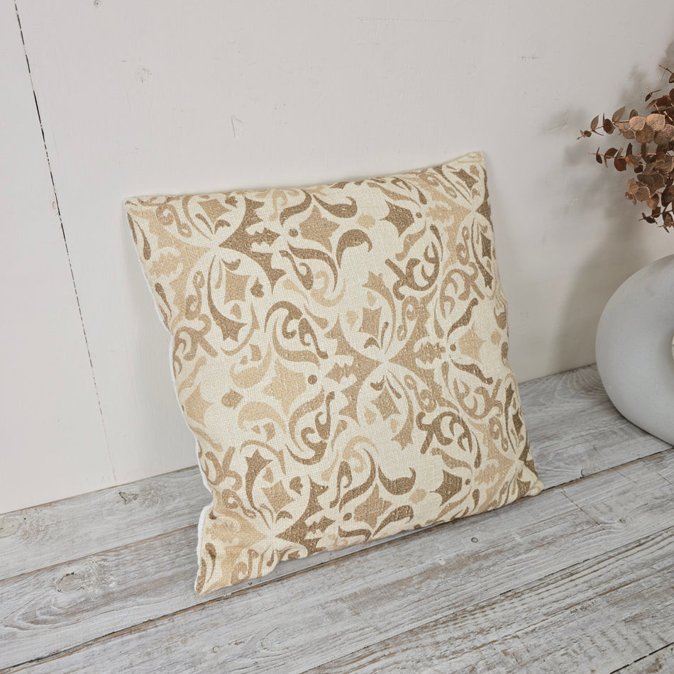 Tiseco Zierkissen Jemima 45x45cm Sandfarben Baumwolle Kissen Deko