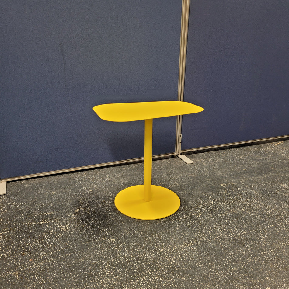 Beistelltisch gelb Metall Tisch