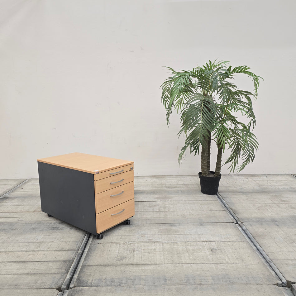 Rollcontainer Buche 4 Schubladen Büro Container Gebraucht