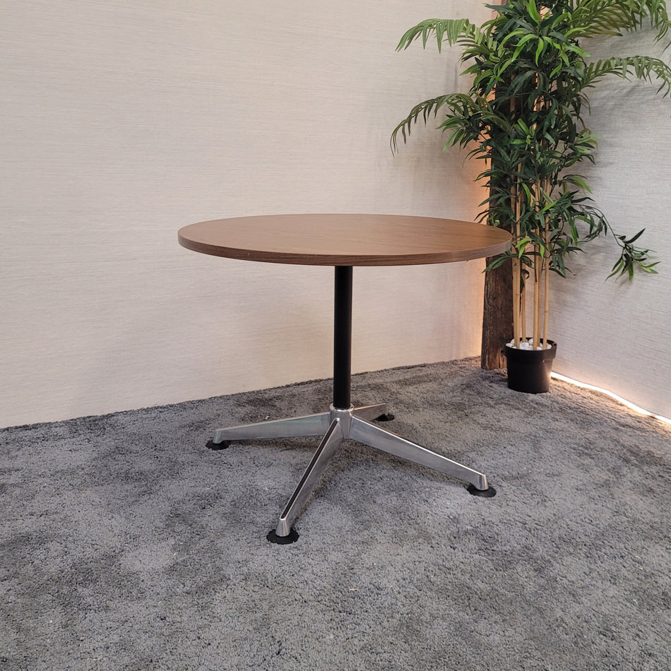 Runder Schreibtisch Nussbaum - Tisch gebraucht