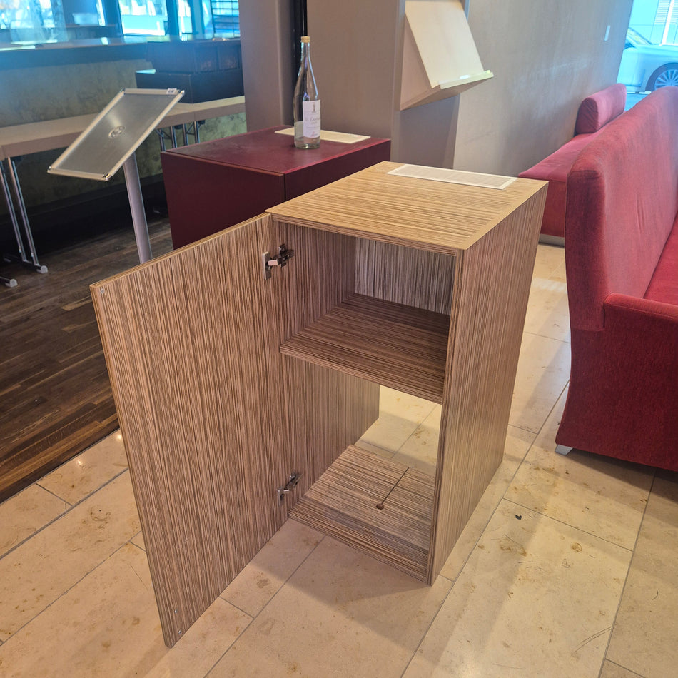 Schmale Hotel-Kommode / Stauraumschrank zebrano| 2 Türen
