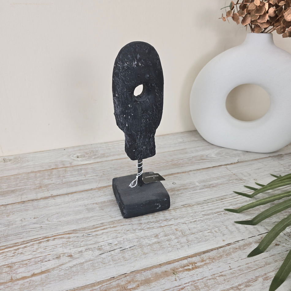 Countryfield Skulptur Moroa 30cm Schwarz Anthrazit Deko