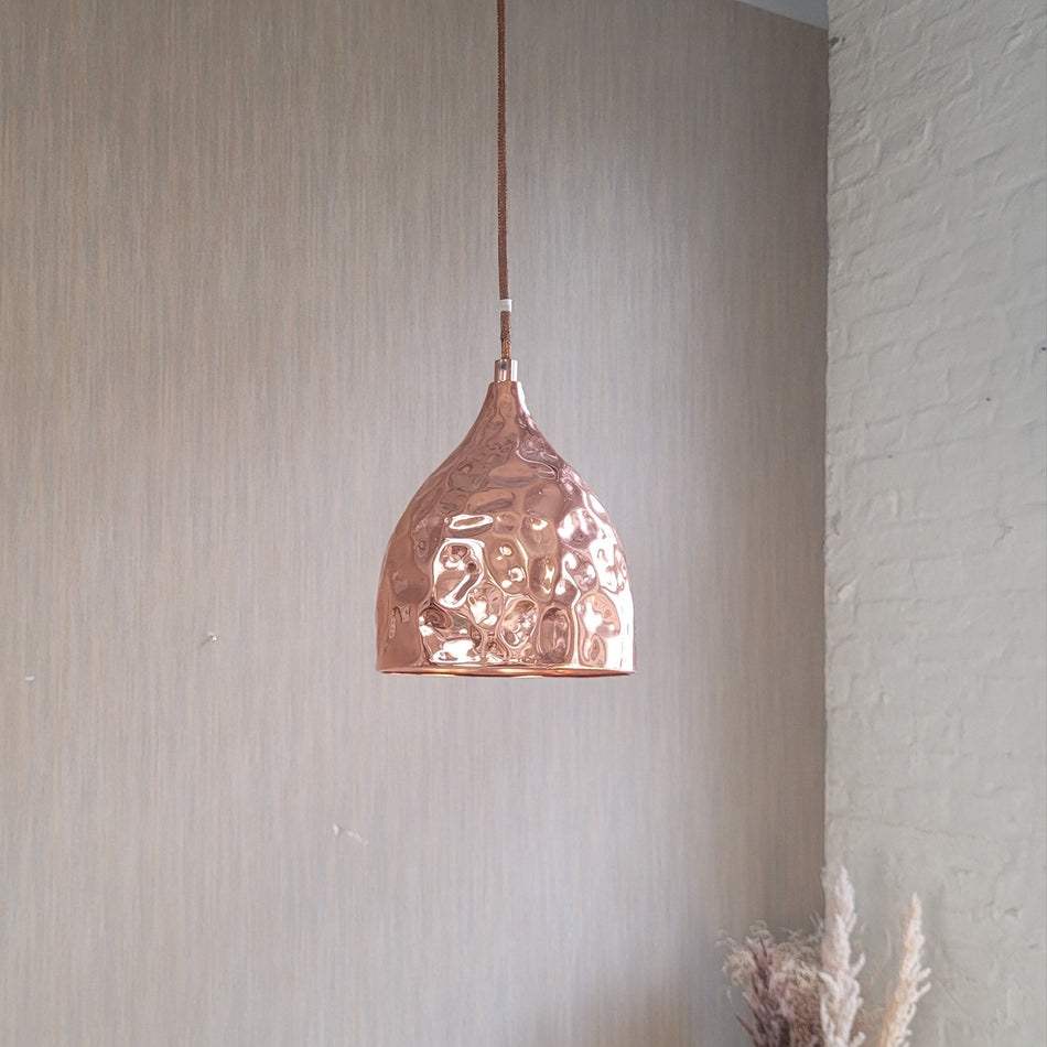 Deckenlampe gebraucht kupfern Metall Lampe