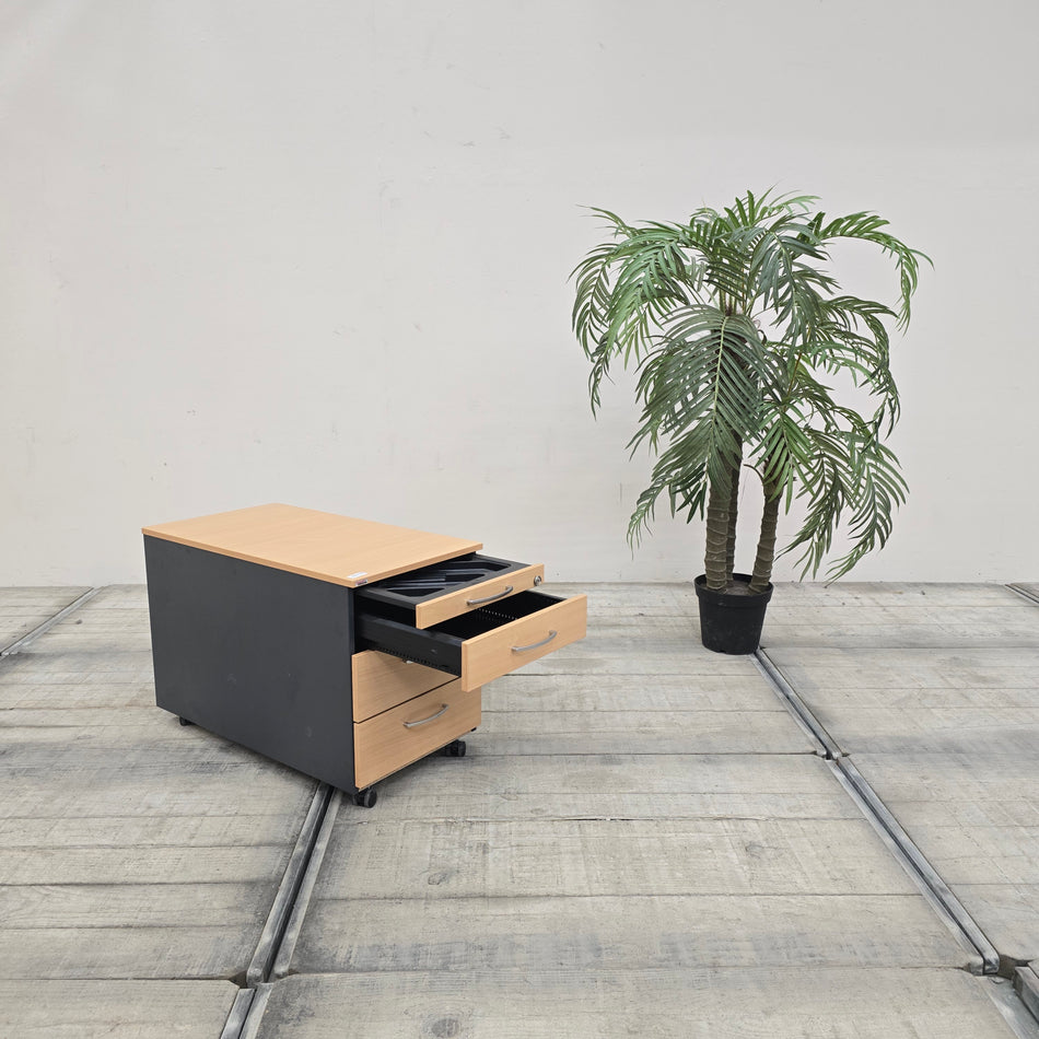 Rollcontainer Buche 4 Schubladen Büro Container Gebraucht
