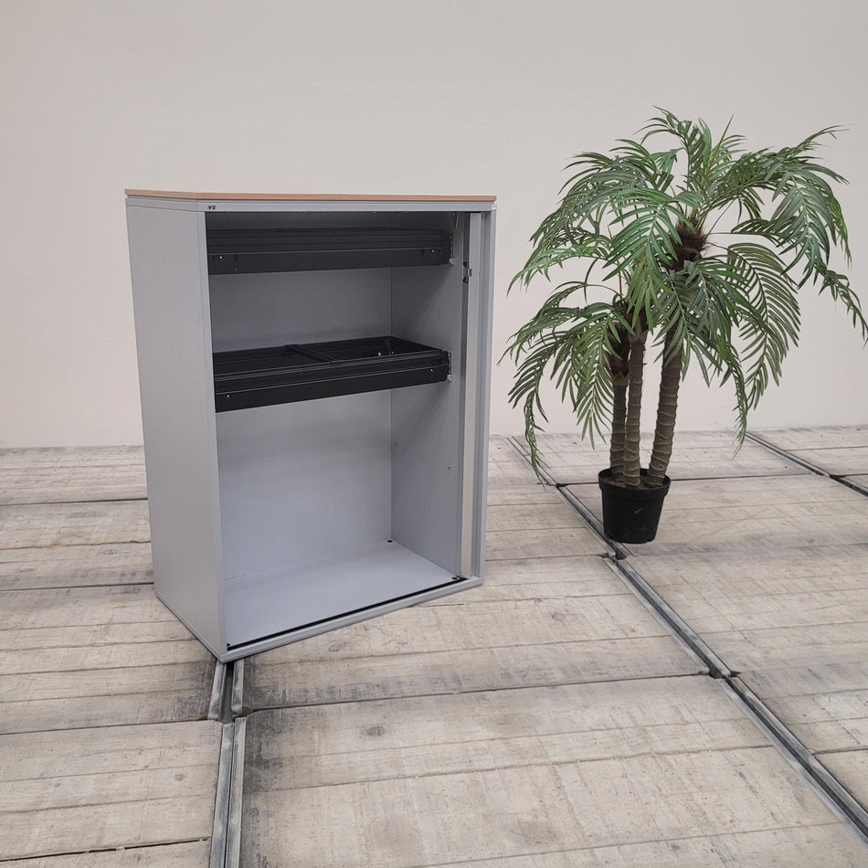 VS Büro Sideboard Schrank Querrollladen Hängeregister Hellgrau Gebraucht