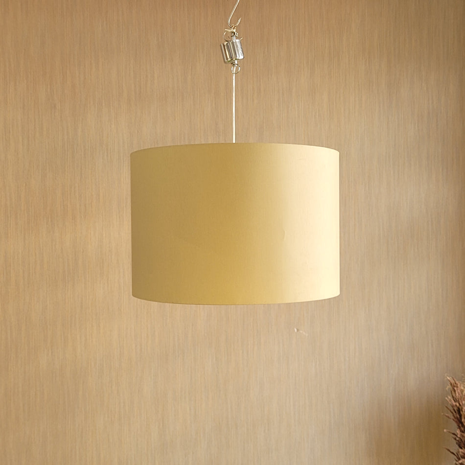 Hängelampe Deckenlampe gebraucht grün hell Stoff Lampe