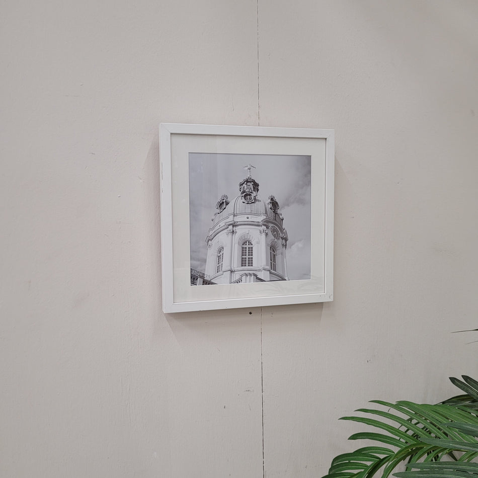 Wandbild Kuppel Schloss Charlottenburg Berlin Schwarz-Weiß gerahmtes Foto Deko Gebraucht