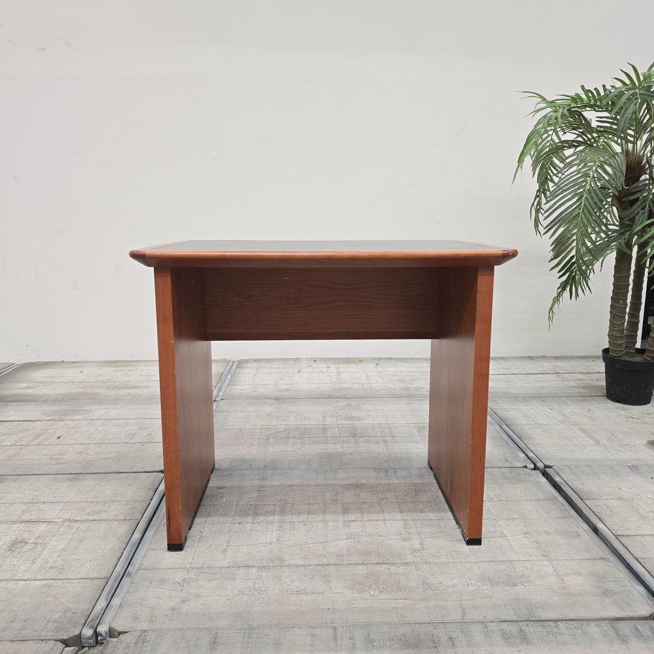 Schreibtisch Holz mit Ledereinlage Tisch Gebraucht