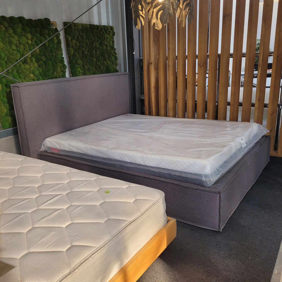 Beyosa Doppelbett neu grau 160x200 inkl Matratze & Lattenrost Polsterbett