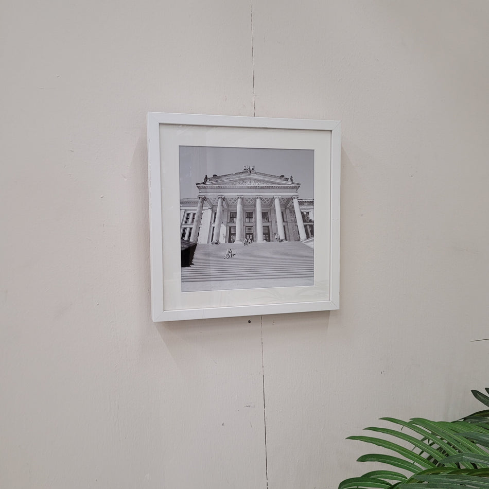 Wandbild Konzerthaus Berlin Schwarz-Weiß gerahmtes Foto Deko Gebraucht