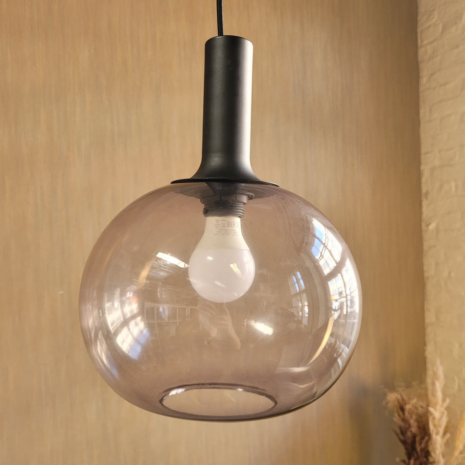 nordlux Hängelampe Deckenlampe gebraucht schwarz Metall Glas Lampe