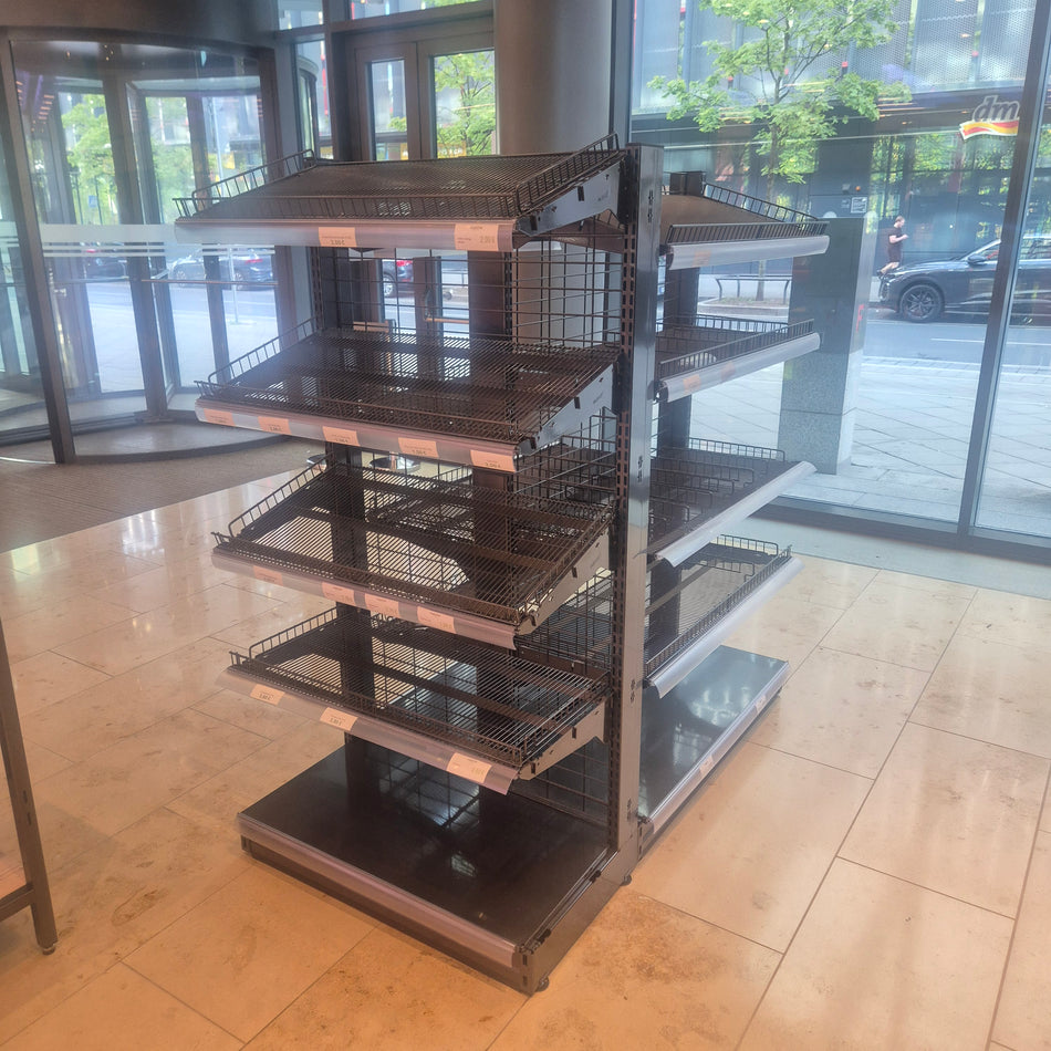 Tego-Regal Gondel Wanzl anthrazit Lobby