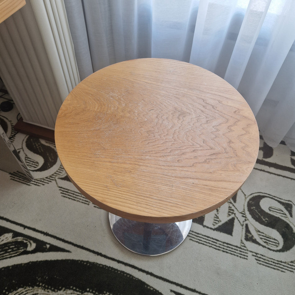 Beistelltisch rund Tisch Chromgestell