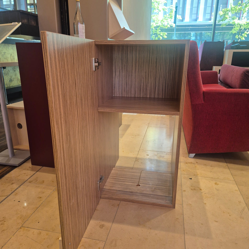 Schmale Hotel-Kommode / Stauraumschrank zebrano| 2 Türen