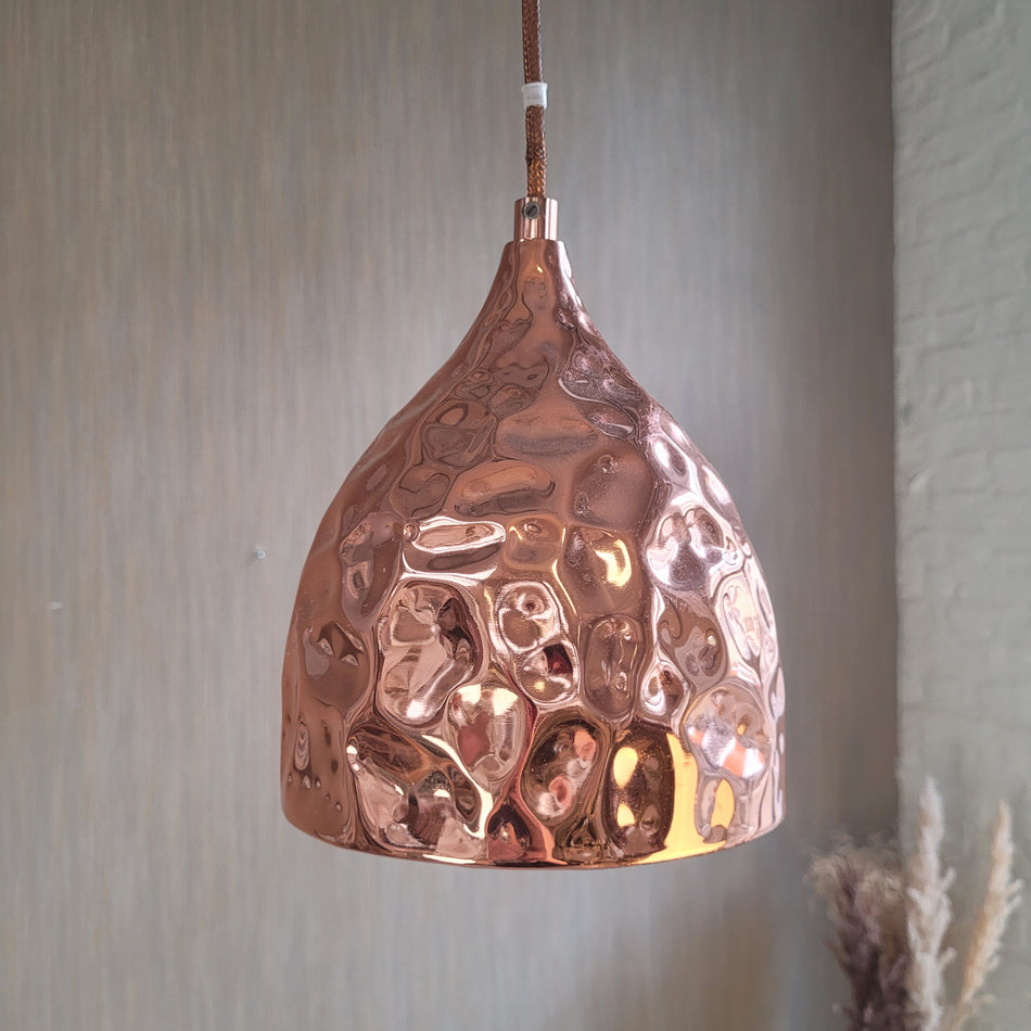 Deckenlampe gebraucht kupfern Metall Lampe