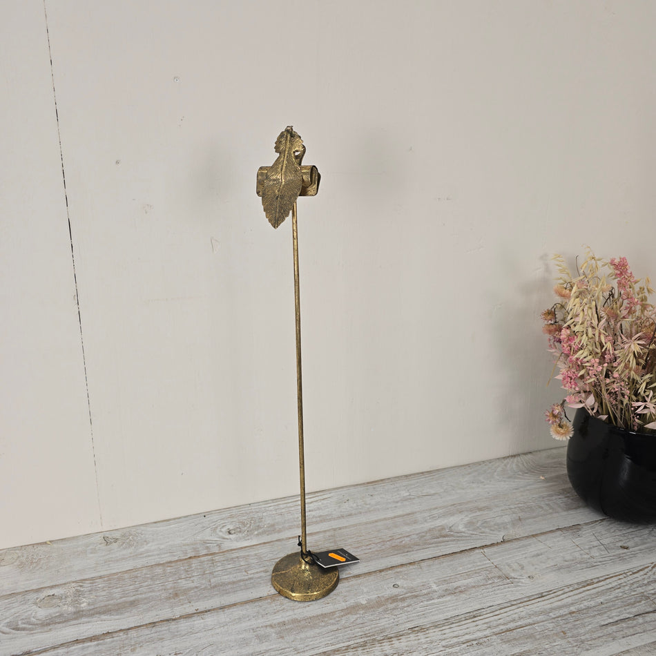 Countryfield Kartenhalter Thomasa 60 cm Goldfarben Metall Deko