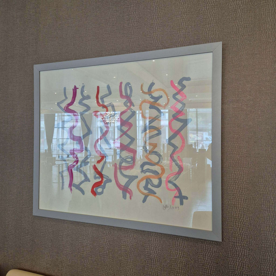 Druckgrafik Bild mit Rahmen 107x90 Kunst