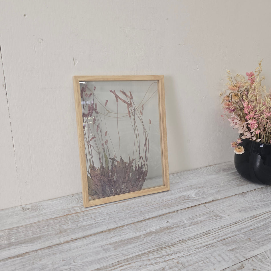 BePureHome Bilderrahmen Potpourri 30x40 cm Doppelglas Holz Natur Deko